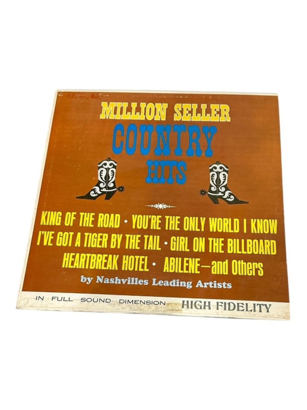 Vintage Million Seller Country Hits Vinyl LP Album OM Country Black Canada